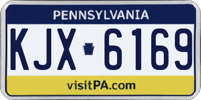 PA license plate KJX6169