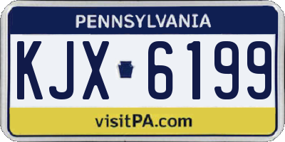 PA license plate KJX6199