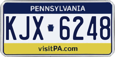 PA license plate KJX6248
