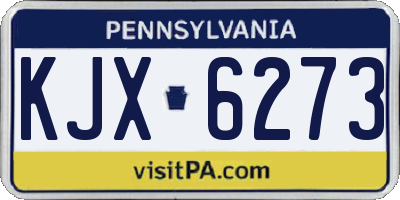 PA license plate KJX6273