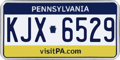 PA license plate KJX6529