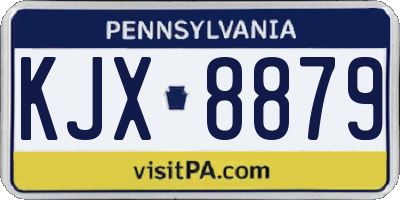 PA license plate KJX8879