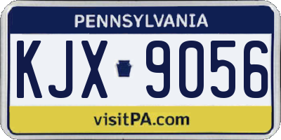 PA license plate KJX9056
