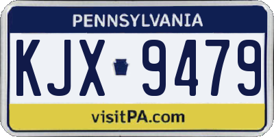 PA license plate KJX9479