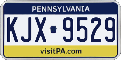 PA license plate KJX9529