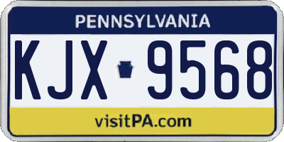 PA license plate KJX9568
