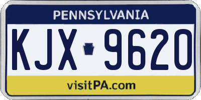 PA license plate KJX9620