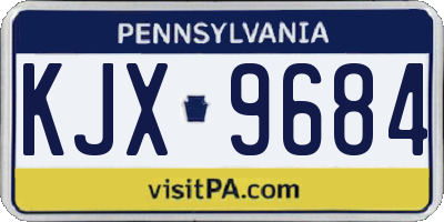 PA license plate KJX9684