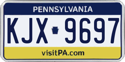 PA license plate KJX9697