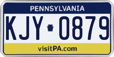 PA license plate KJY0879