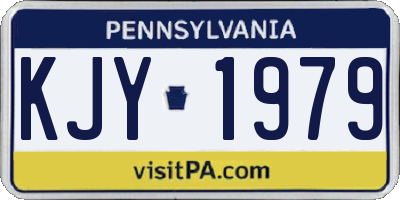 PA license plate KJY1979