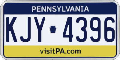 PA license plate KJY4396