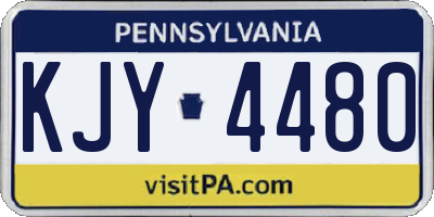 PA license plate KJY4480