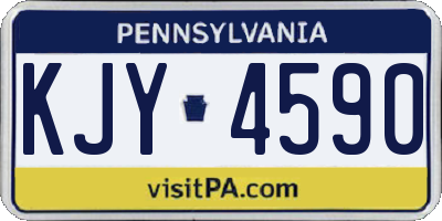 PA license plate KJY4590