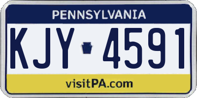 PA license plate KJY4591