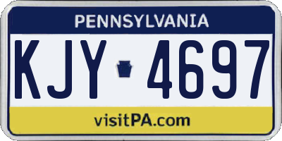 PA license plate KJY4697
