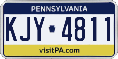 PA license plate KJY4811