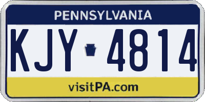 PA license plate KJY4814