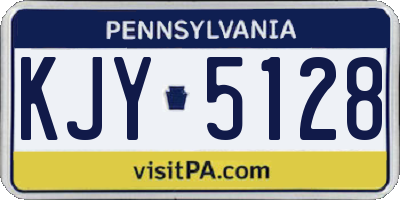 PA license plate KJY5128