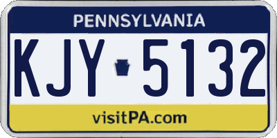 PA license plate KJY5132