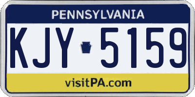 PA license plate KJY5159