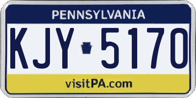 PA license plate KJY5170