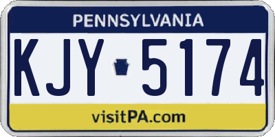 PA license plate KJY5174
