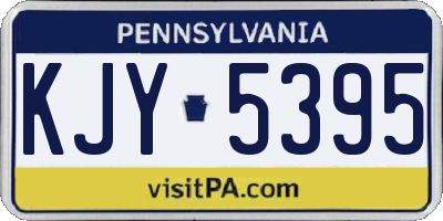 PA license plate KJY5395