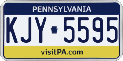 PA license plate KJY5595