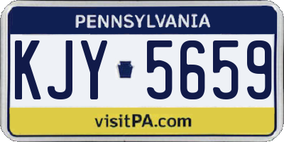 PA license plate KJY5659