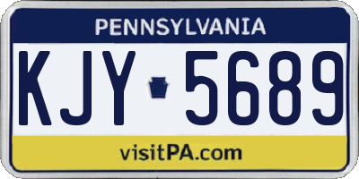 PA license plate KJY5689