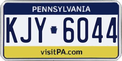 PA license plate KJY6044