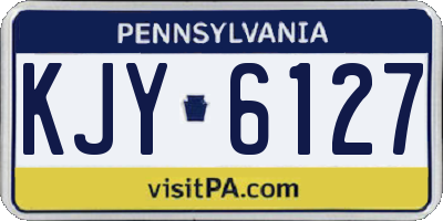 PA license plate KJY6127