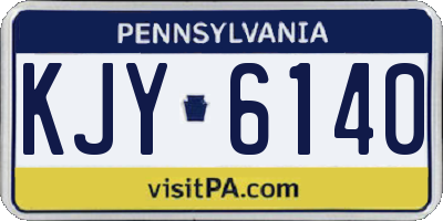 PA license plate KJY6140