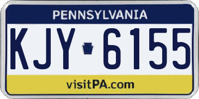 PA license plate KJY6155