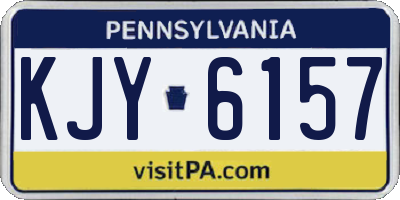 PA license plate KJY6157