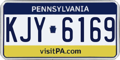 PA license plate KJY6169
