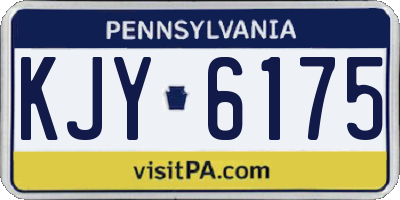 PA license plate KJY6175