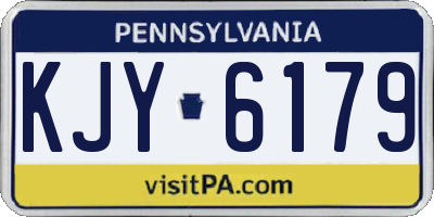 PA license plate KJY6179