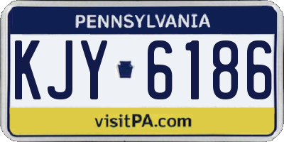 PA license plate KJY6186