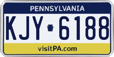 PA license plate KJY6188