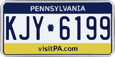 PA license plate KJY6199