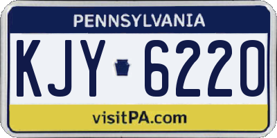 PA license plate KJY6220