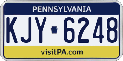 PA license plate KJY6248
