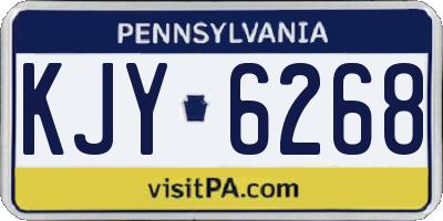 PA license plate KJY6268