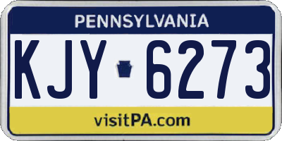 PA license plate KJY6273
