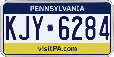 PA license plate KJY6284