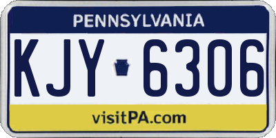 PA license plate KJY6306