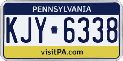 PA license plate KJY6338