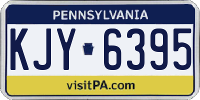 PA license plate KJY6395